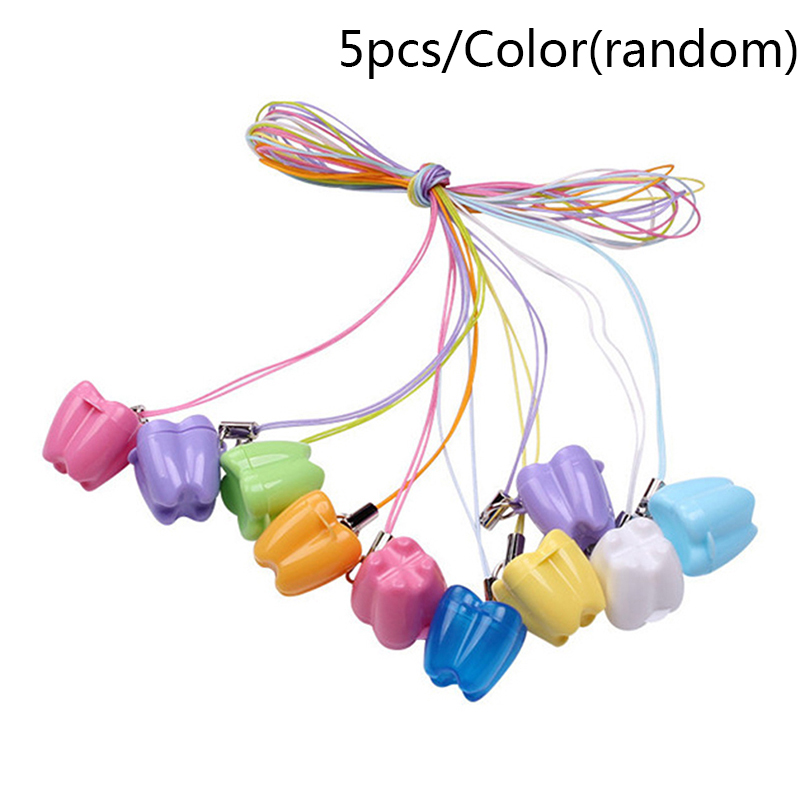 Baby Food Organizer - 5個/セット ベビー乳歯収納ボックス プラスチック製 義歯オーガナイザーケース