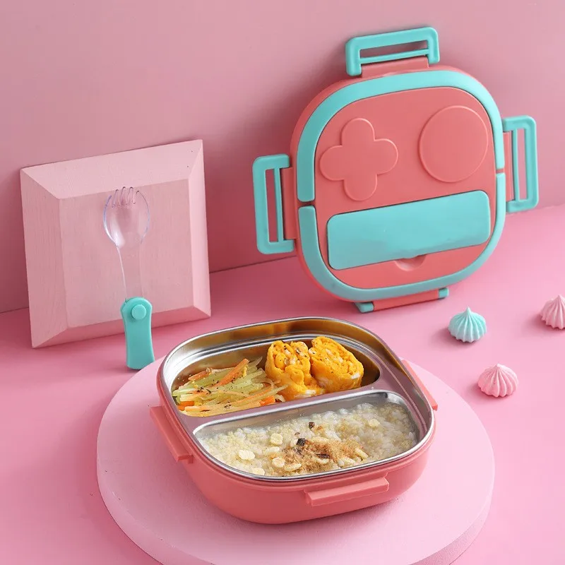Baby Food Hero - 弁当箱外出食器 304 ポータブルステンレス鋼弁当箱ベビー児童学生屋外キャンプピクニック食品容器
