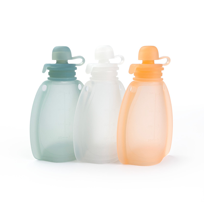 Baby Food Reusable Pouches - 離乳食ポーチ 再利用可能なスクイーズ保存容器バッグ ドリンクピューレ母乳ボトル ポータブル 幼児用 子供用