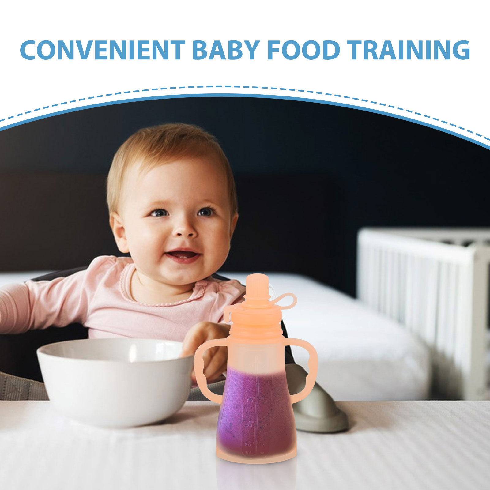 シリコン製ベビーフード容器 再利用可能 詰め替え可能 こぼれ - Baby Food Reusable Pouches のレビューと価格