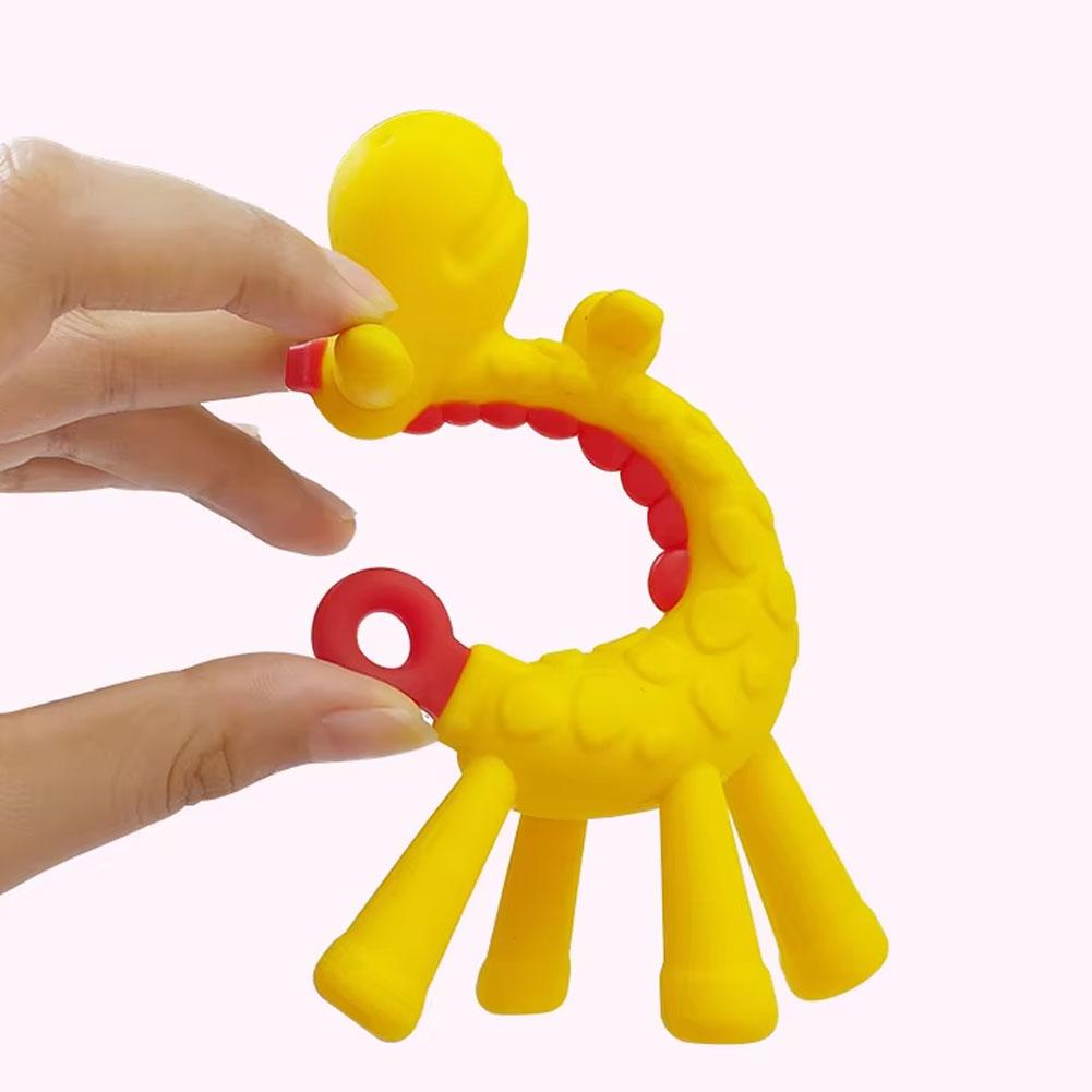 キリン型ベビーフードグレードシリコン製、握りやすい幼児用噛み - Baby Food Natural のレビューと価格