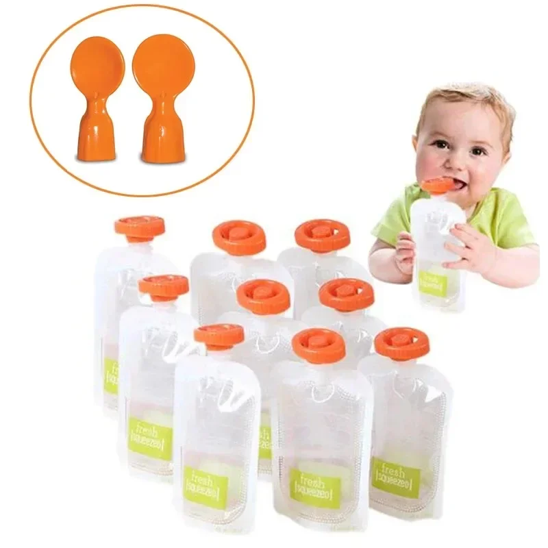 オーガニック幼児用給餌ポーチ 50 個 ポータブルスクイーズ - Baby Food Hero のレビューと価格
