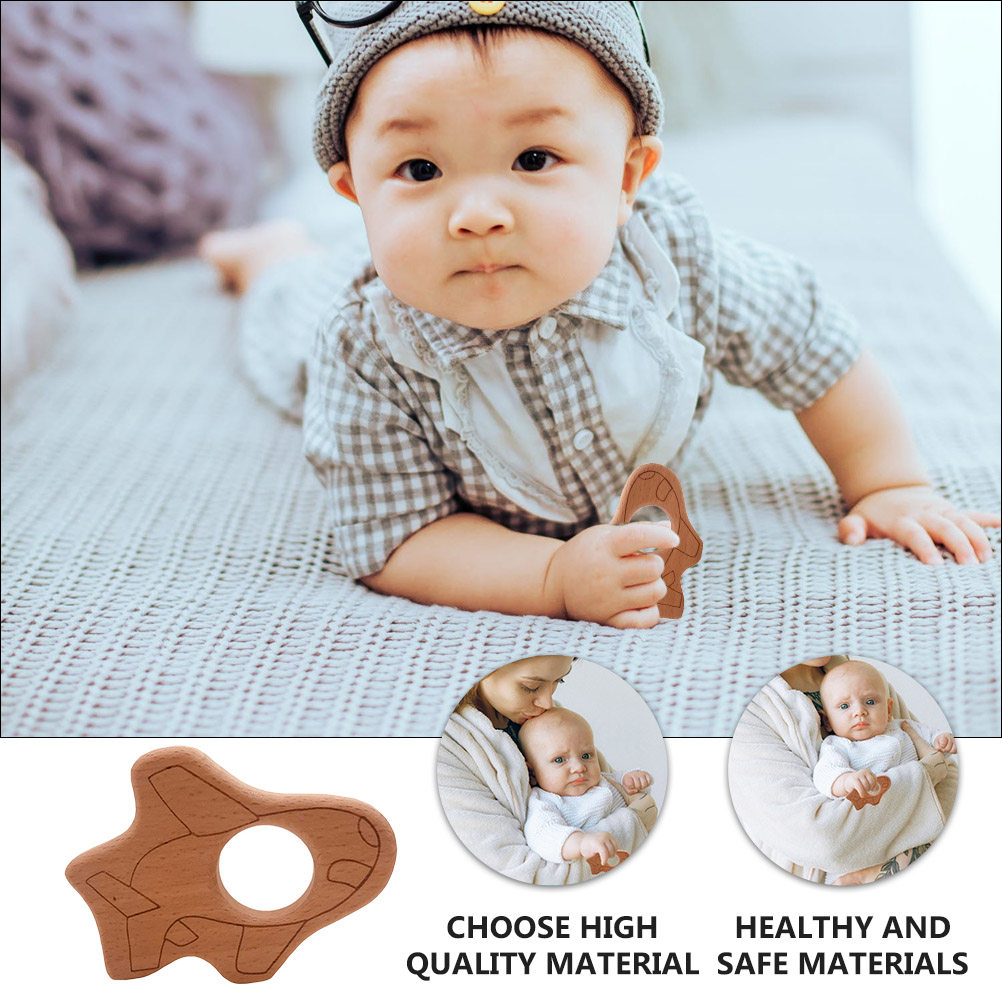 2個入り 飛行機型ベビー歯固め 安全な天然素材製 歯磨きツー - Baby Food Natural のレビューと価格