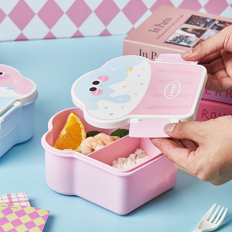 子供用のポータブルプラスチック弁当弁当箱,学校の暖房,女の子 - Baby Food Organizer のレビューと価格