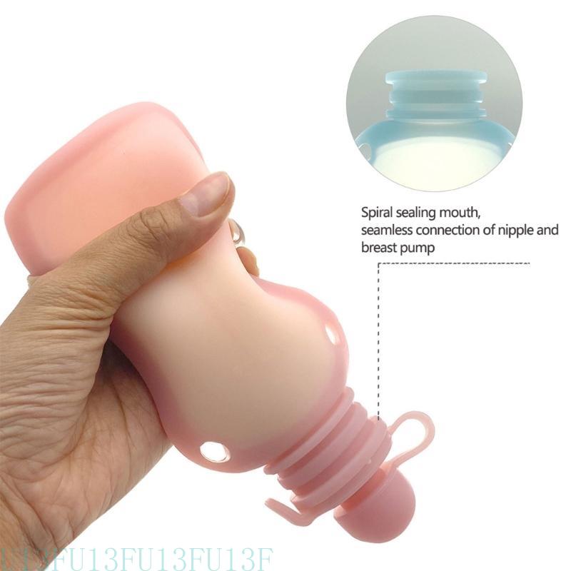 U13F 150ml補充可能なベビーフード収納バッグシリコン - Baby Food Packaging のレビューと価格