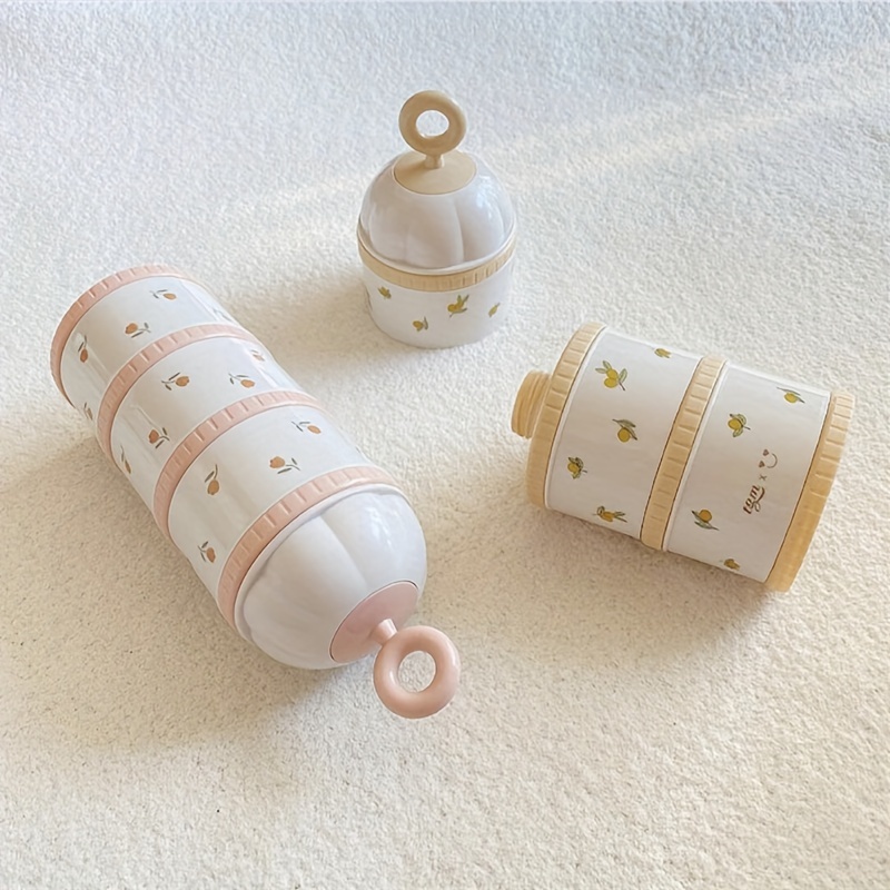 3層ベビーミルクパウダーディスペンサー漫画幼児用粉ミルク収納 - Baby Food Organizer のレビューと価格