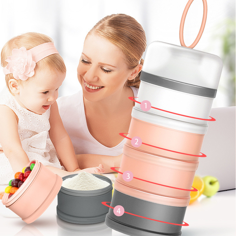 4 層ベビーコンテナ PP 粉ミルクボックス幼児ポータブル食 - Baby Food Hero のレビューと価格