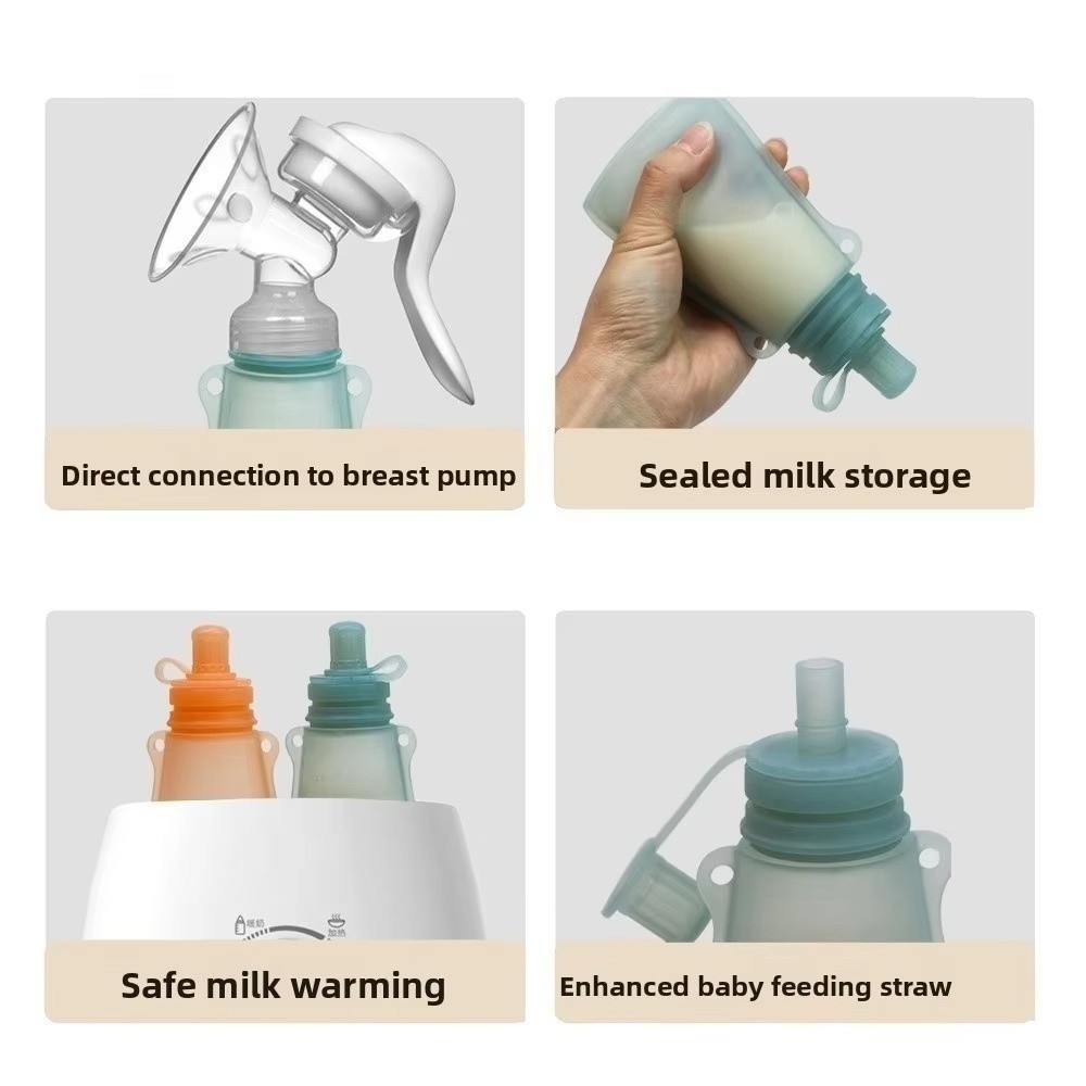 BPAフリー食品パウチ、漏れ防止シール、詰め替え可能なデザイ - Baby Food Reusable Pouches のレビューと価格