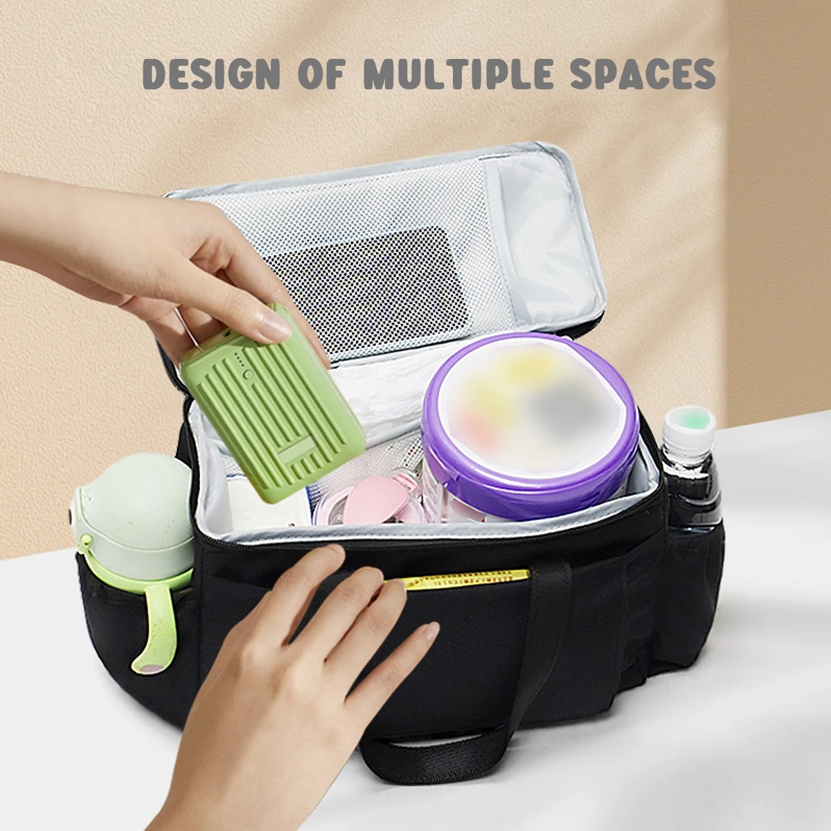 ベビーカーオーガナイザーバッグ ママ 大容量 トラベルハンギ - Baby Food Organizer のレビューと価格