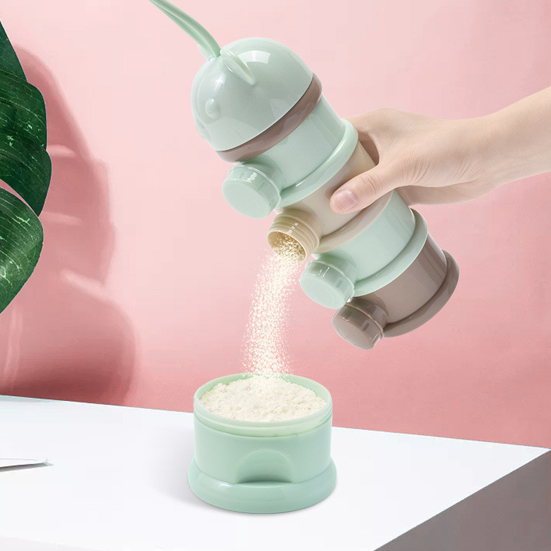 3/4 層ベアベビーミルクパウダーコンテナポータブル独立サイ - Baby Food Organizer のレビューと価格
